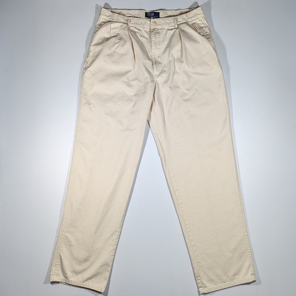 Ralph Lauren POLO Ralph Lauren CLASSIC FIT Chino Pants Men's W36 cotton ivory Vintage Second Hand